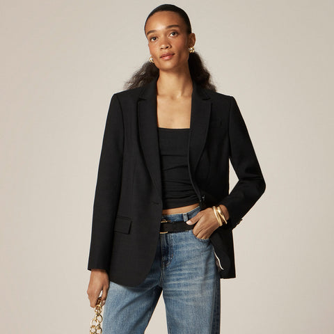 Arden blazer in luster canvas