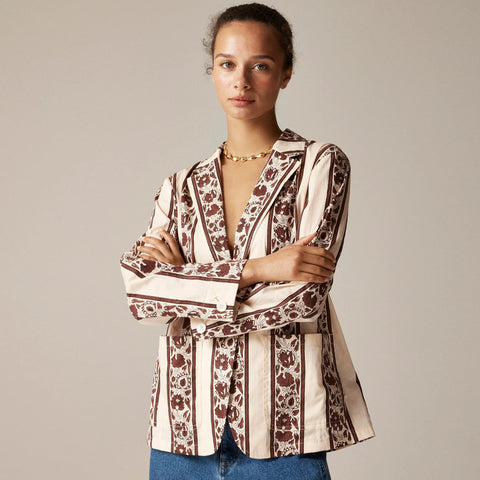 SZ Blockprints™ X J.Crew blazer in cotton lawn