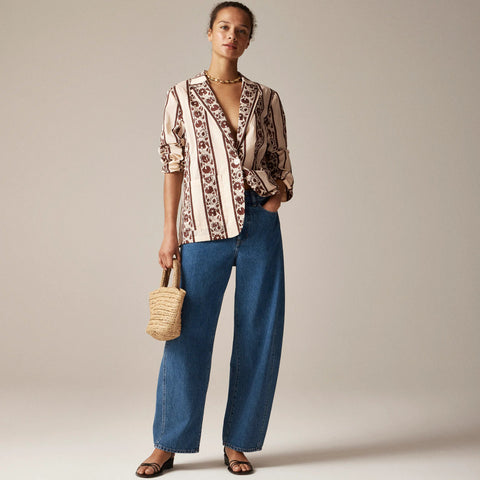 SZ Blockprints™ X J.Crew blazer in cotton lawn