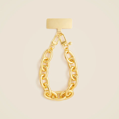 Metallic link phone chain