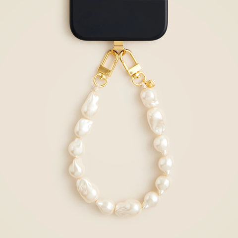 Baroque pearl phone chain