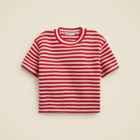 Girls' striped sweater-tee