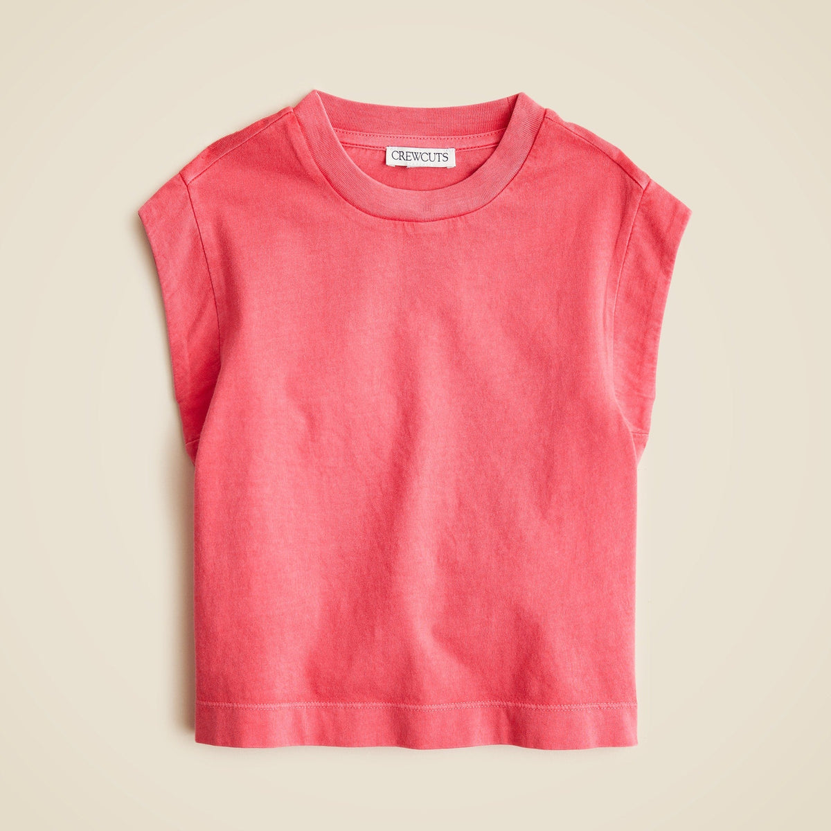 Girls' garment-dyed muscle tank top