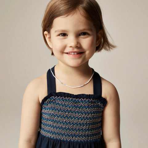 Girls' sparkler dress in broken-in jersey