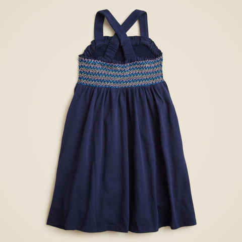 Girls' sparkler dress in broken-in jersey
