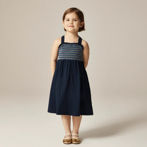 Girls' sparkler dress in broken-in jersey
