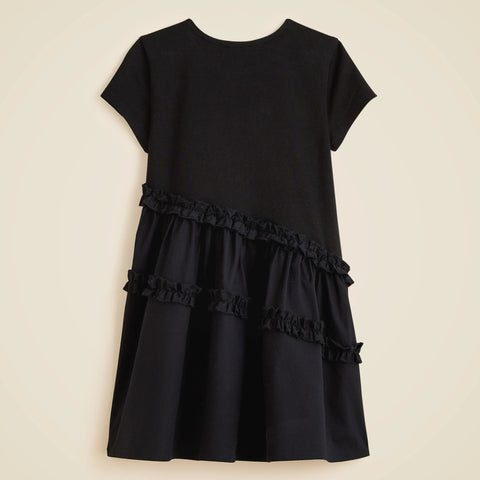 Girls' asymmetrical mixy dress