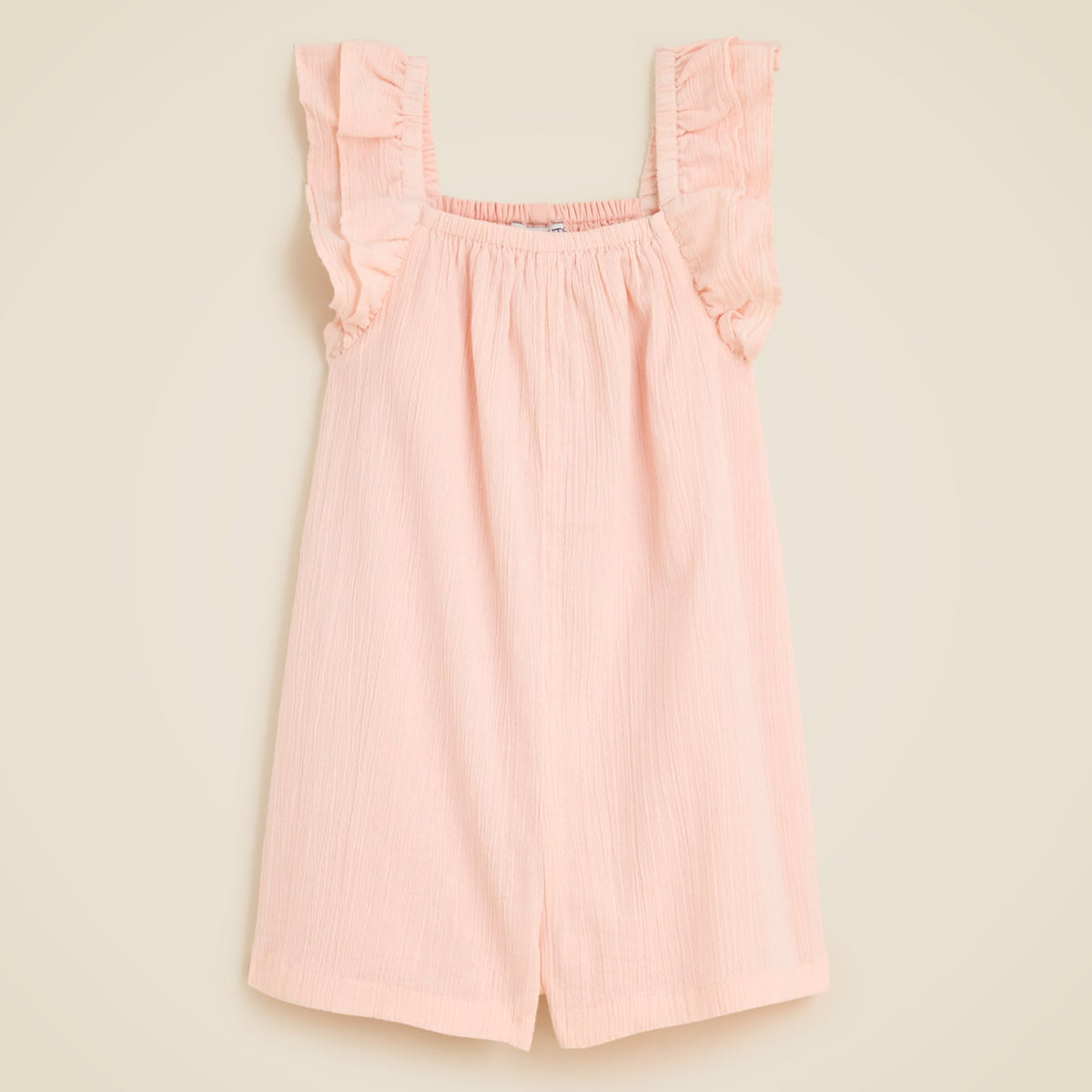 Girls' flutter-sleeve romper in airy gauze