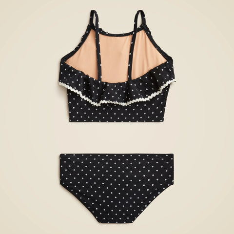 Girls' rickrack two-piece swimsuit