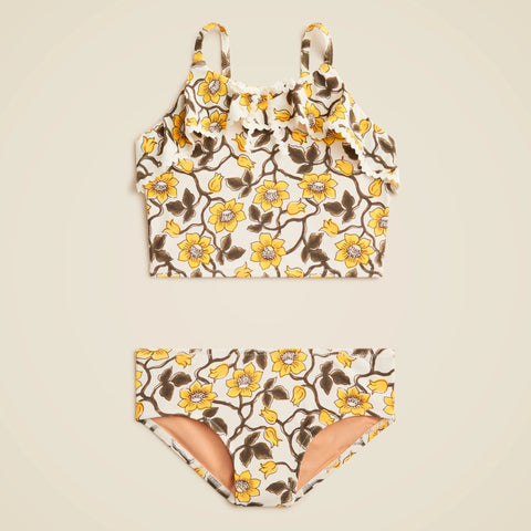 Girls' rickrack two-piece swimsuit