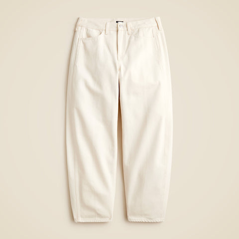 Petite barrel-leg jean