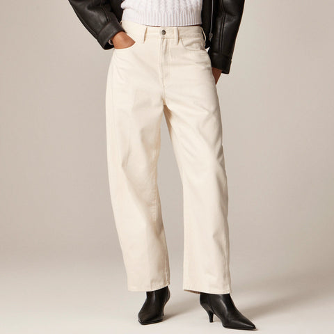 Petite barrel-leg jean