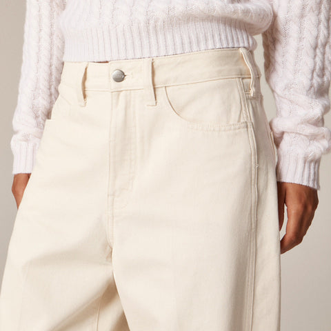 Petite barrel-leg jean