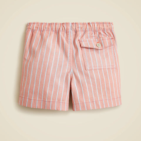 Kids' tech oxford dock short in stripe