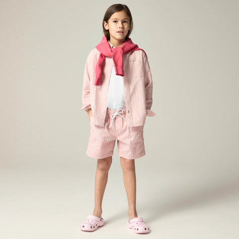 Kids' tech oxford dock short in stripe