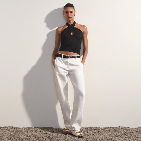 Relaxed barrel-leg jean