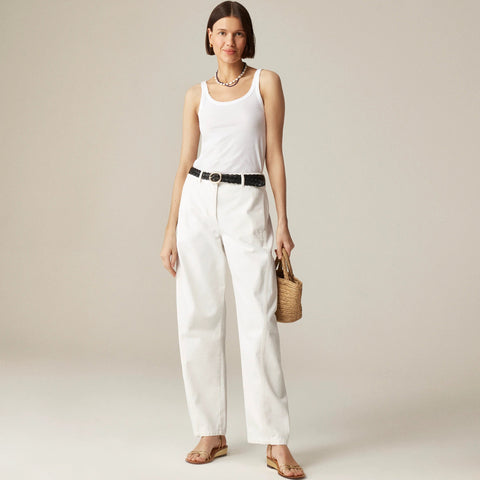 Relaxed barrel-leg jean