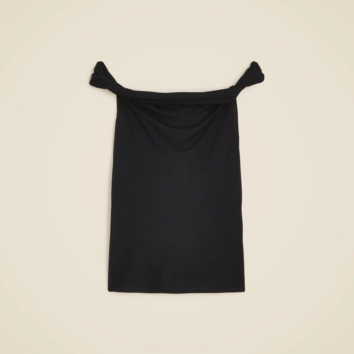 Off-the-shoulder twist tank top in matte jersey
