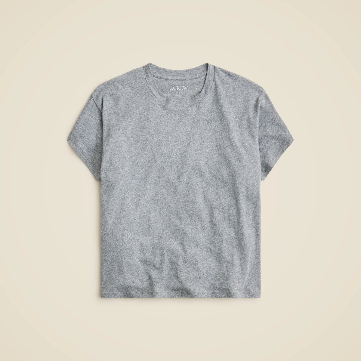 Feather jersey cropped T-shirt