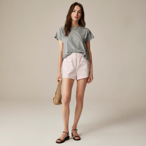 Feather jersey cropped T-shirt