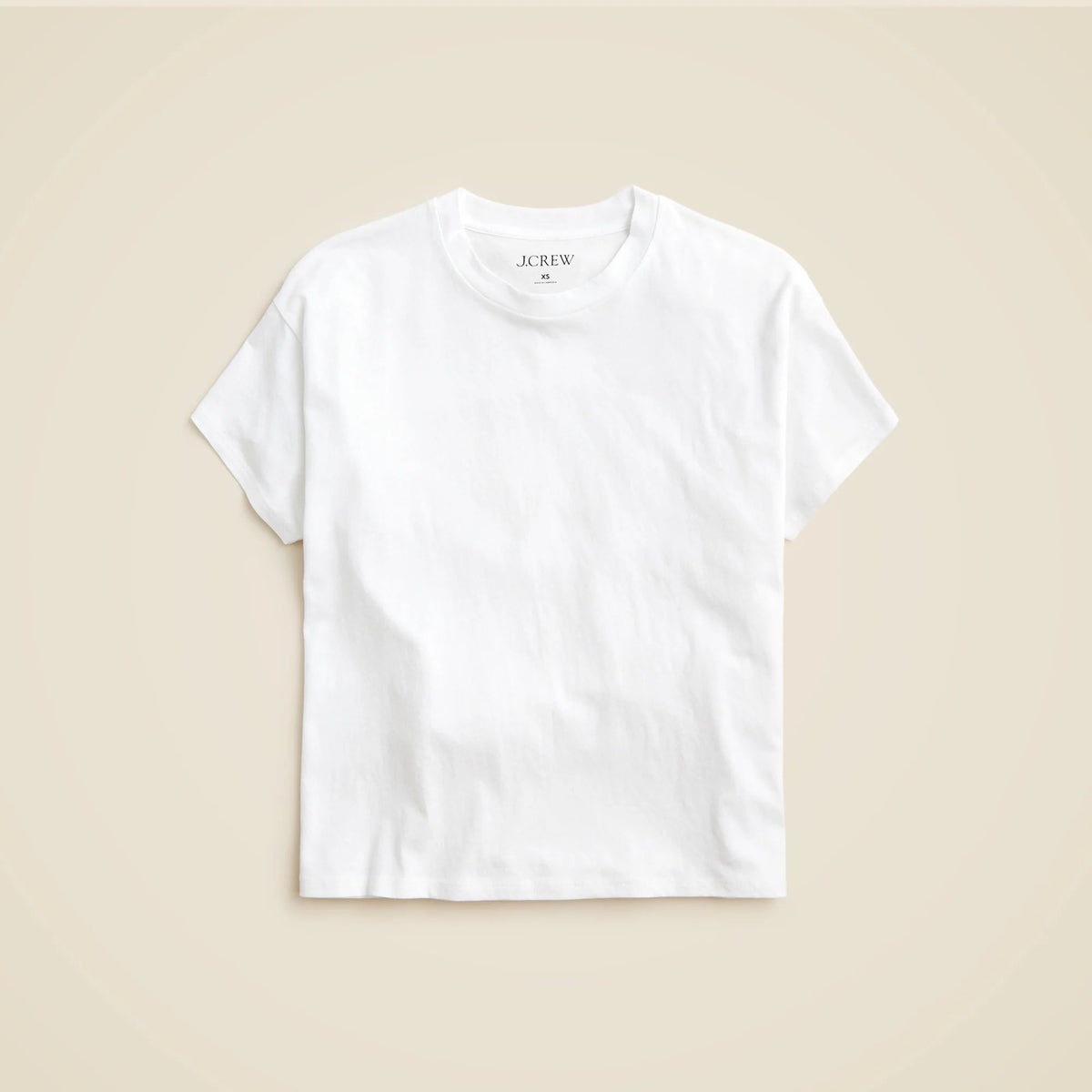 Feather jersey cropped T-shirt