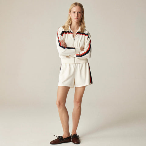 Terry boxer short with stripes