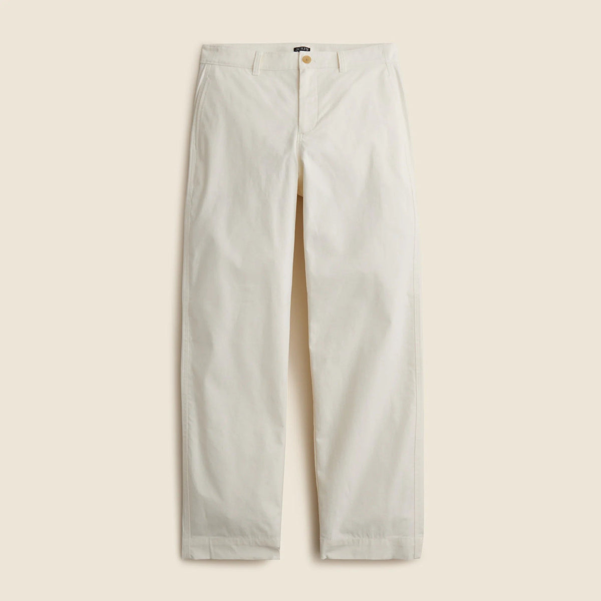 Barrel-leg pant in cotton blend