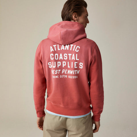 Atlantic Coastal Supplies X J.Crew graphic fleece hoodie