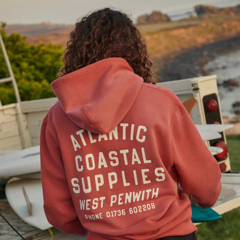 Atlantic Coastal Supplies X J.Crew graphic fleece hoodie