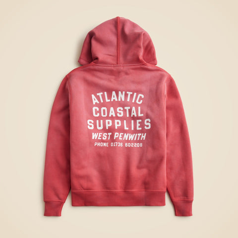 Atlantic Coastal Supplies X J.Crew graphic fleece hoodie