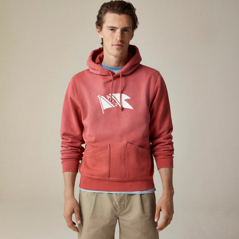Atlantic Coastal Supplies X J.Crew graphic fleece hoodie