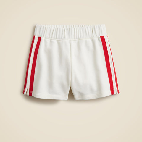 Girls' track short in terry