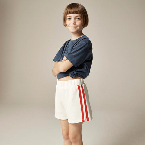 Girls' track short in terry