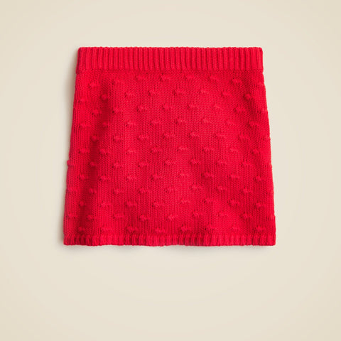 Girls' bobble sweater-skirt in cotton blend