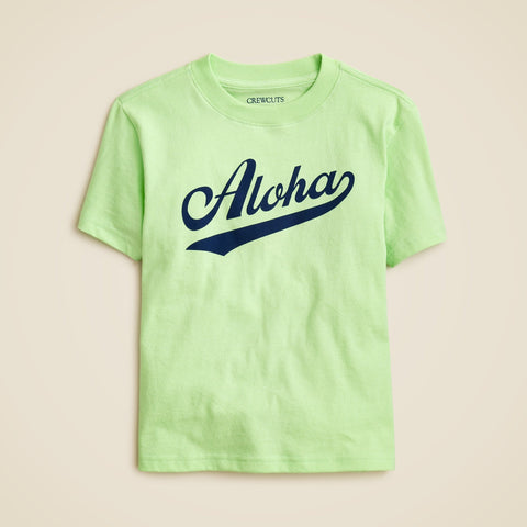 Kids' short-sleeve "Aloha" graphic T-shirt
