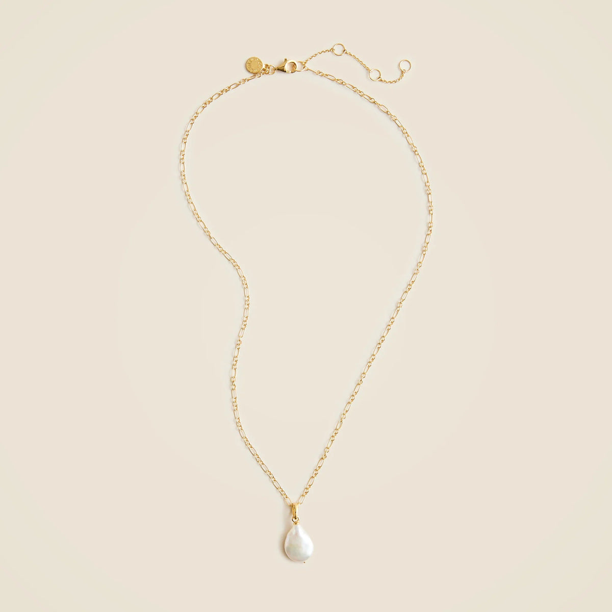 Gold vermeil freshwater pearl necklace