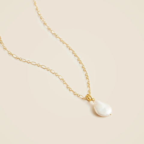 Gold vermeil freshwater pearl necklace