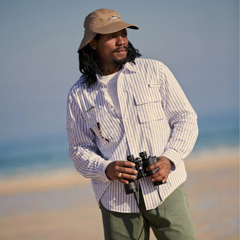 Atlantic Coastal Supplies X J.Crew cotton poplin fishing shirt