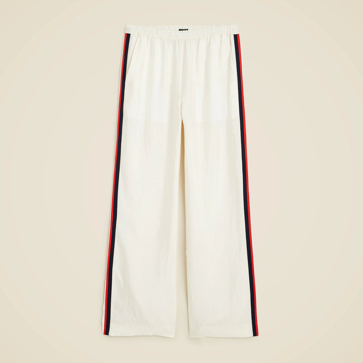 Stratus side-stripe pant in textured satin