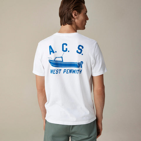 Atlantic Coastal Supplies X J.Crew vintage-wash cotton graphic T-shirt