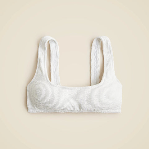 Scrunchie squareneck bikini top