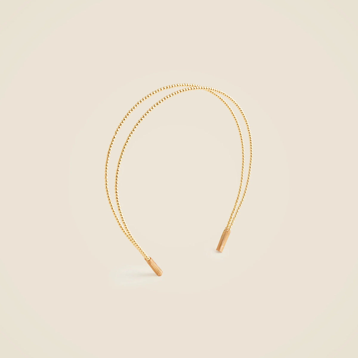 Double metallic headband