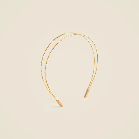 Double metallic headband