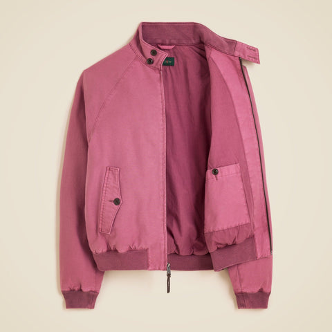 Garment-dyed Harrington jacket