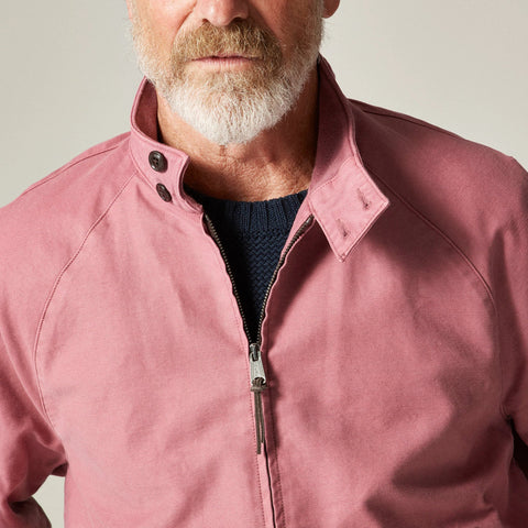 Garment-dyed Harrington jacket