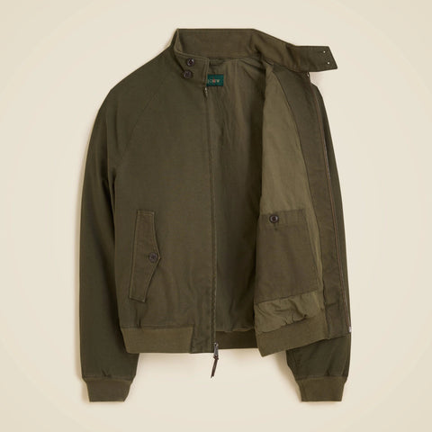 Garment-dyed Harrington jacket