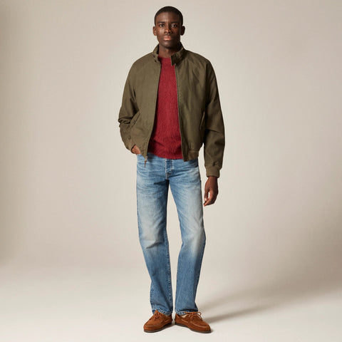 Garment-dyed Harrington jacket