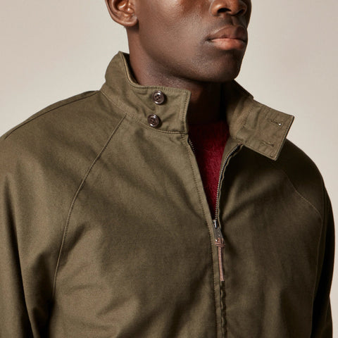 Garment-dyed Harrington jacket