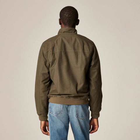 Garment-dyed Harrington jacket