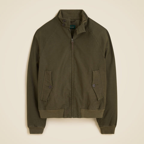 Garment-dyed Harrington jacket